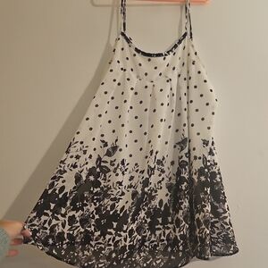 Elle Monochrome Floral and Polka Dot Camisole